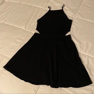 Garage black skater dress